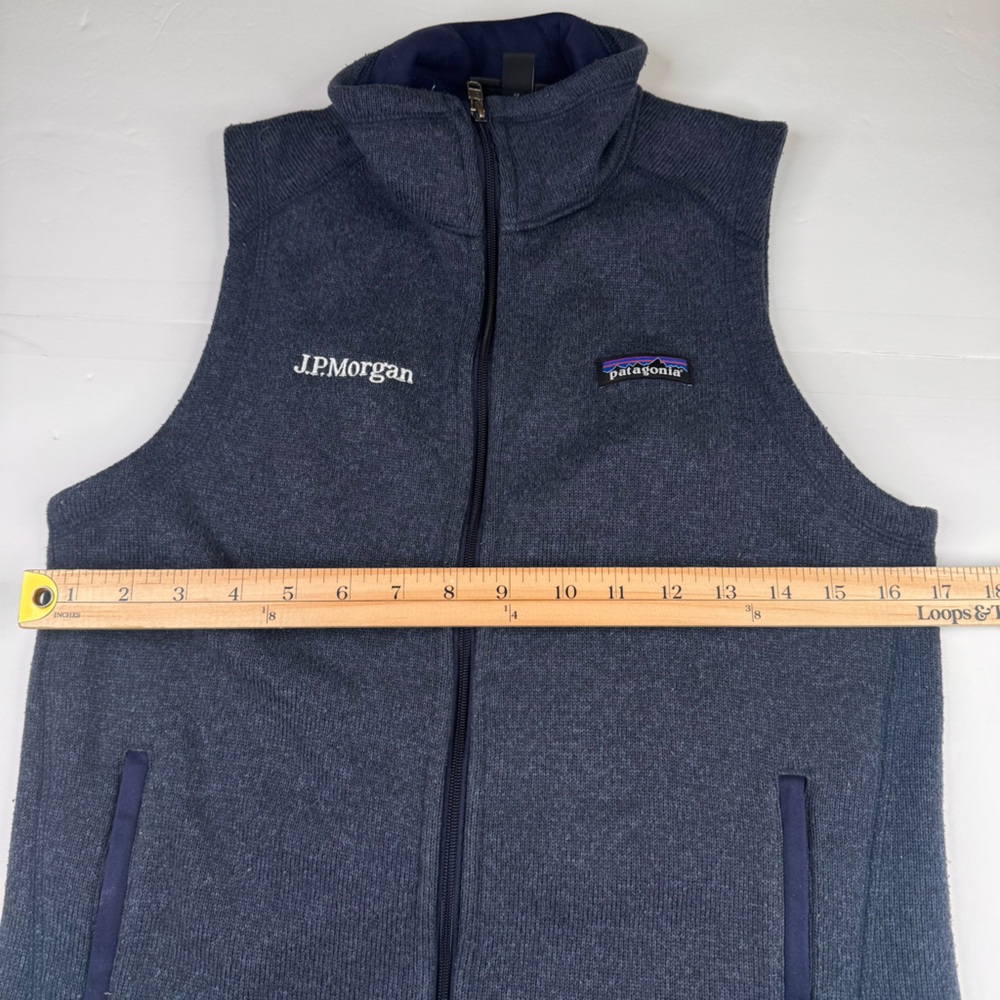 Patagonia Better Sweater Vest Women's Small Blue Fleece Gorpcore Full Zip Logo - Picture 7 of 11